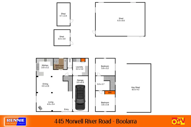 Floorplan of Homely rural property listing, 445 Morwell River Road, Boolarra VIC 3870