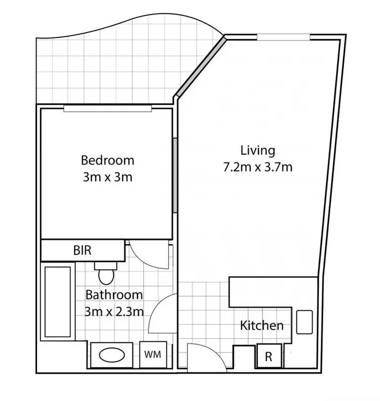 Floorplan of Homely apartment listing, 236/99 Griffith Street, Coolangatta QLD 4225