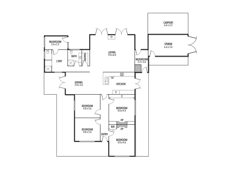 Floorplan of Homely rural property listing, 146 Soldiers Road, Barwite VIC 3722