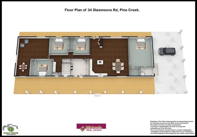 Floorplan of Homely rural property listing, 34 Steemsons Road, Pine Creek QLD 4670
