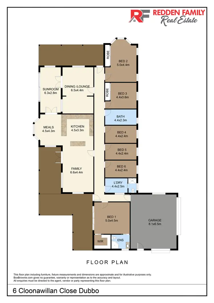 Floorplan of Homely house listing, 6 Cloonawillin Close, Dubbo NSW 2830