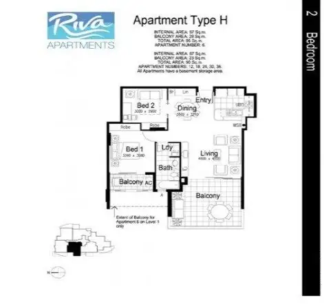 Floorplan of Homely apartment listing, 24/22 Riverview Terrace, Indooroopilly QLD 4068
