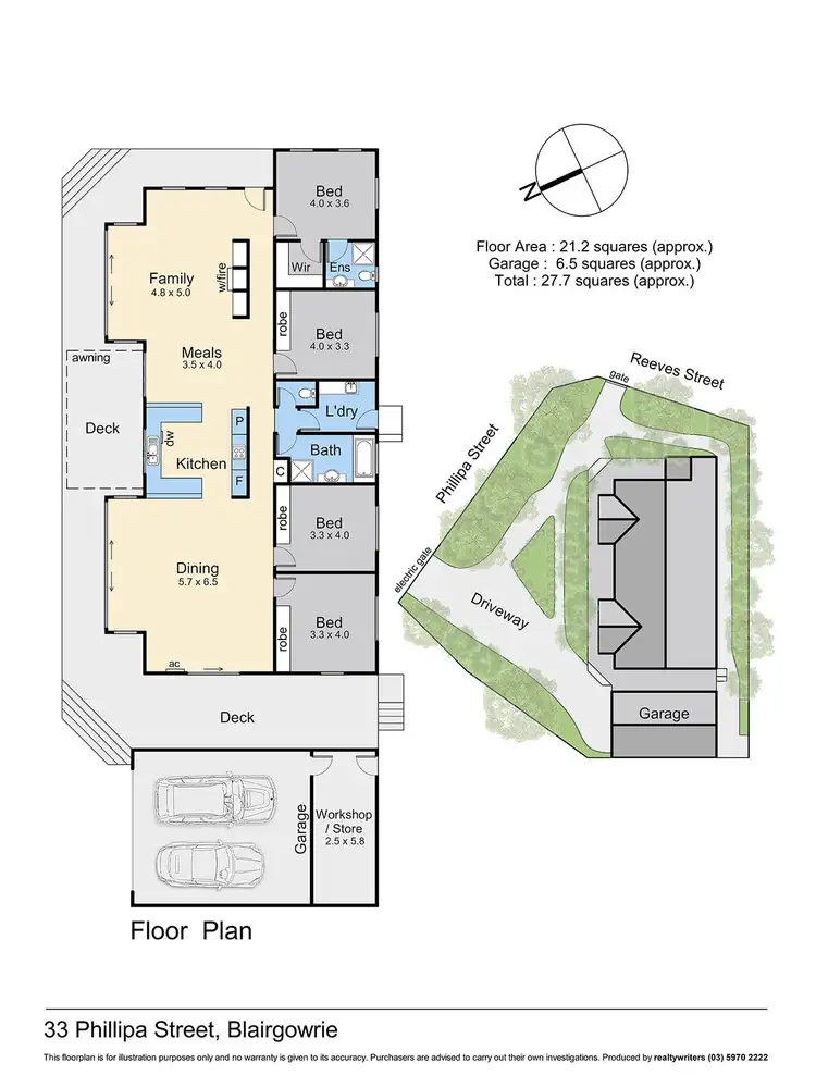 Floorplan of Homely house listing, 33 Phillipa Street, Blairgowrie VIC 3942