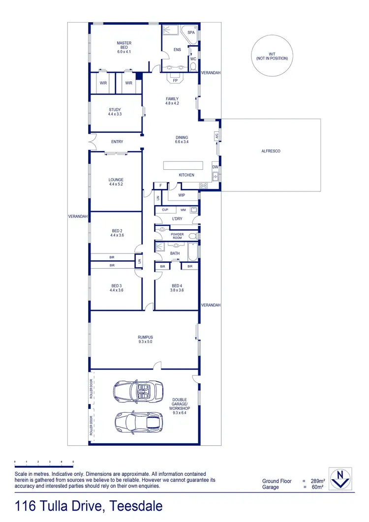 Floorplan of Homely house listing, 116 Tulla Drive, Teesdale VIC 3328