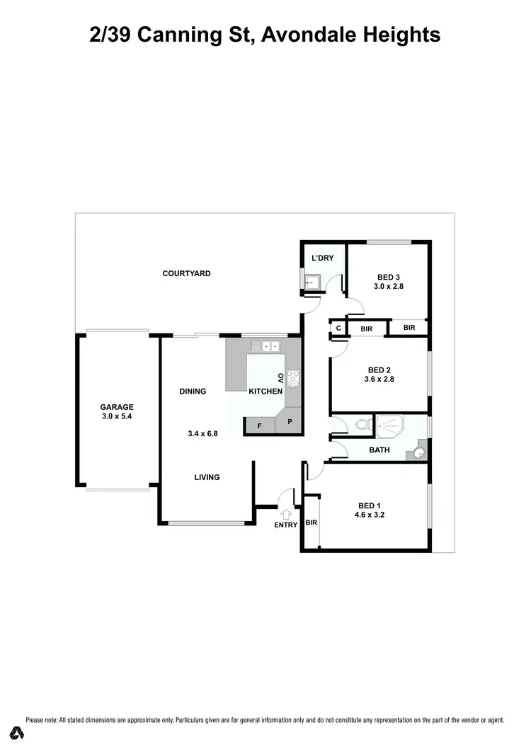 Floorplan of Homely unit listing, 2/39 Canning Street, Avondale Heights VIC 3034
