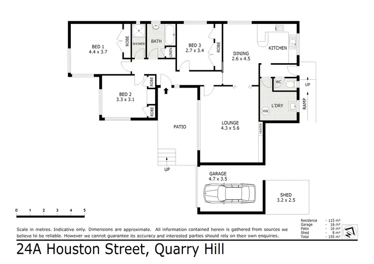Floorplan of Homely house listing, 24a Houston Street, Quarry Hill VIC 3550