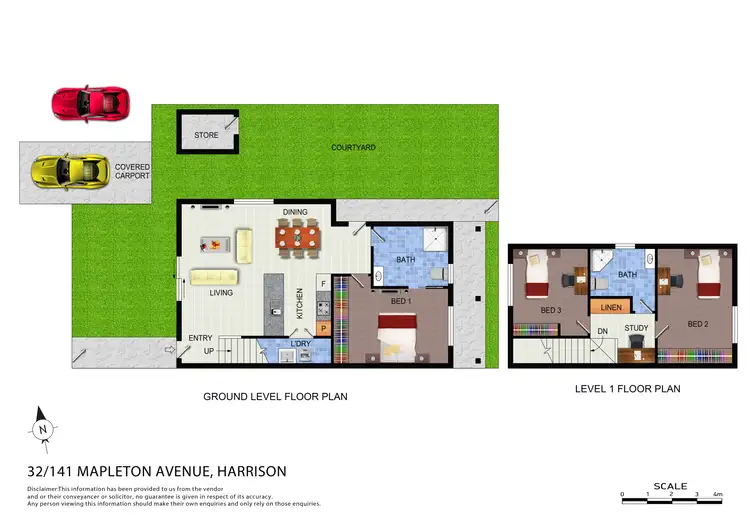 Floorplan of Homely townhouse listing, 32/141 Mapleton Avenue, Harrison ACT 2914