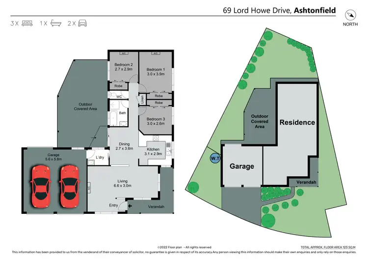Floorplan of Homely house listing, 69 Lord Howe Drive, Ashtonfield NSW 2323