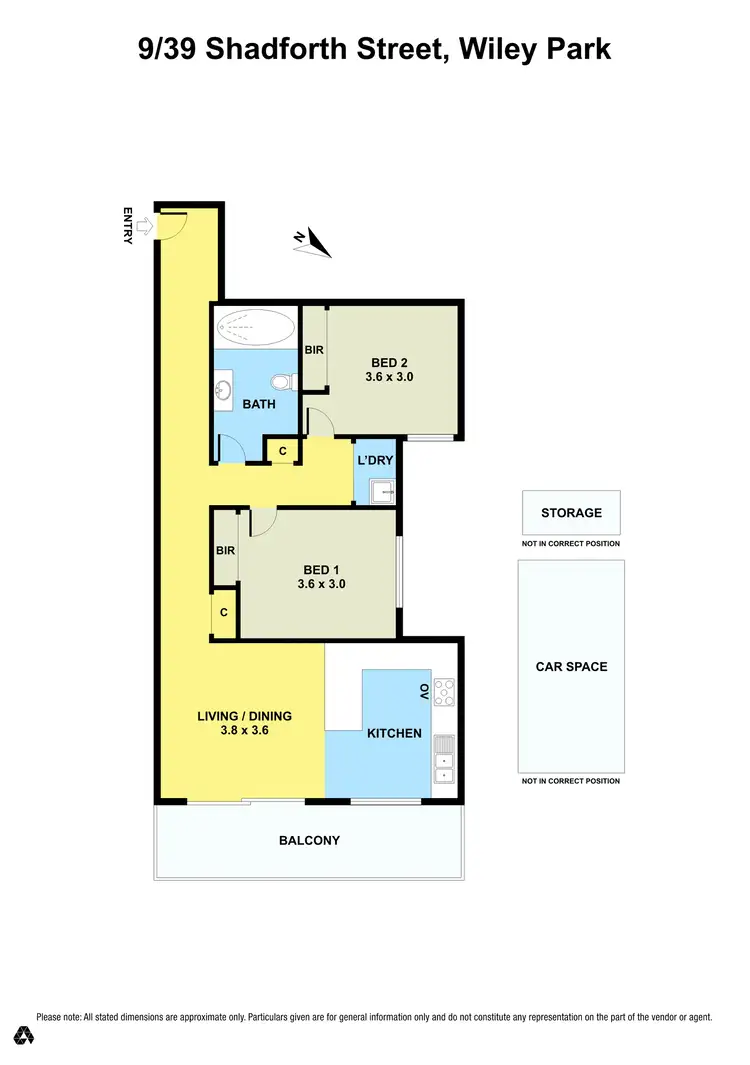 Floorplan of Homely apartment listing, 9/39 Shadforth St, Wiley Park NSW 2195