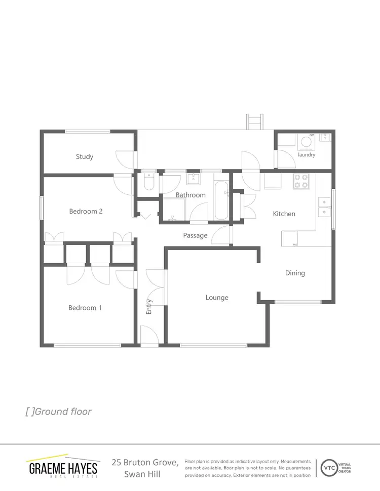 Floorplan of Homely house listing, 25 Bruton Grove, Swan Hill VIC 3585