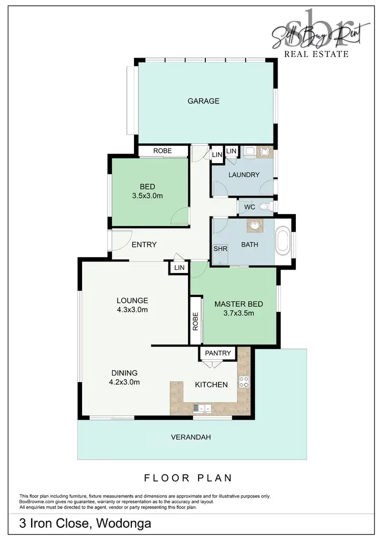 Floorplan of Homely house listing, 3 IRON CLOSE, Wodonga VIC 3690