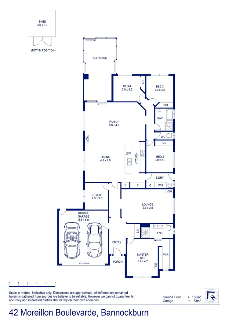 Floorplan of Homely house listing, 42 Moreillon Boulevard, Bannockburn VIC 3331