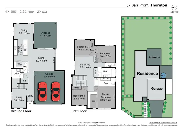 Floorplan of Homely house listing, 57 Barr Promenade, Thornton NSW 2322
