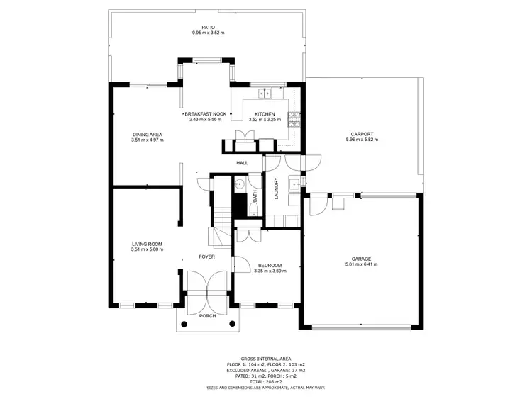 Floorplan of Homely house listing, 56 Falcon Circuit, West Wodonga VIC 3690