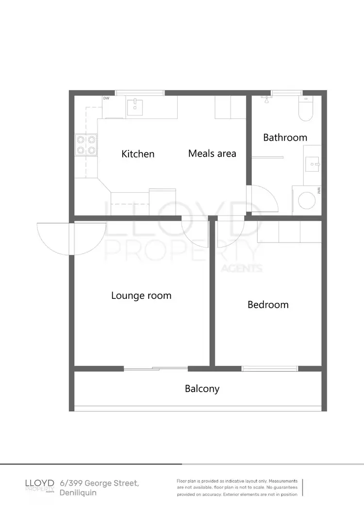 Floorplan of Homely unit listing, 6/399 George Street, Deniliquin NSW 2710