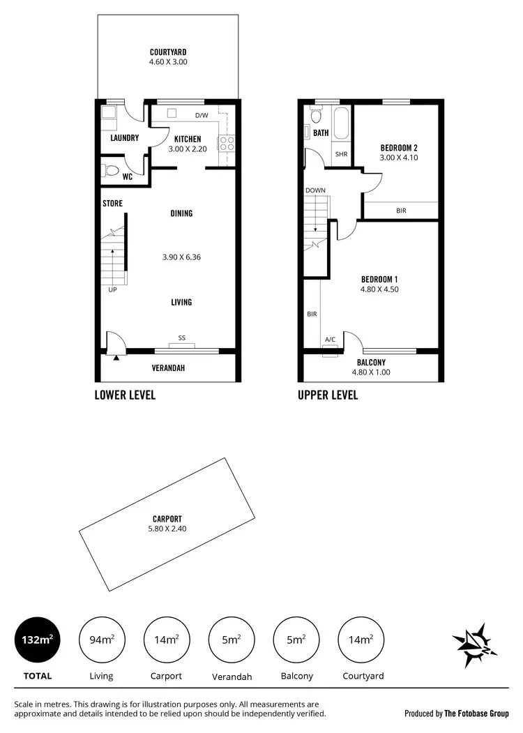 Floorplan of Homely townhouse listing, 3/67 Robsart Street, Parkside SA 5063