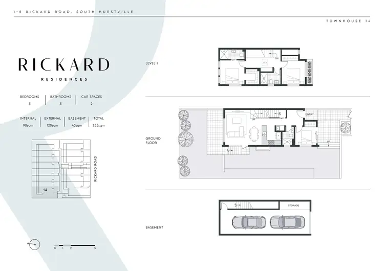 Floorplan of Homely townhouse listing, 14/3 Rickard Road, South Hurstville NSW 2221