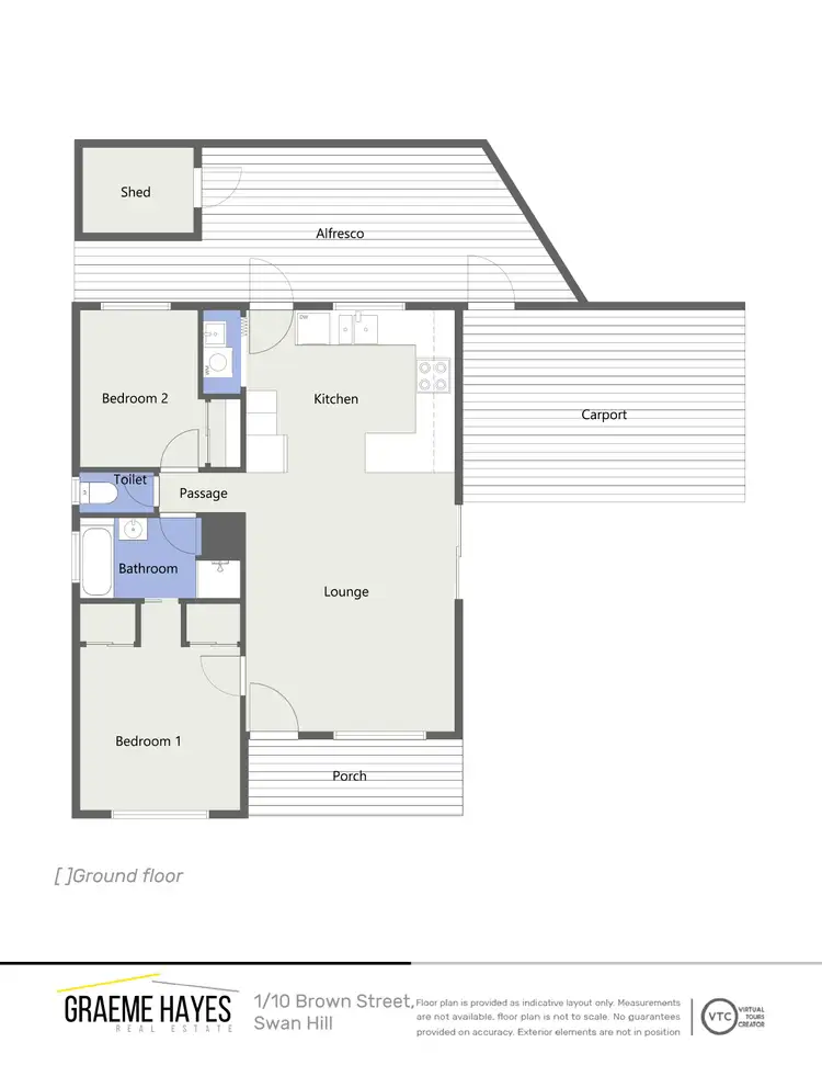 Floorplan of Homely unit listing, 1/10 Brown Street, Swan Hill VIC 3585