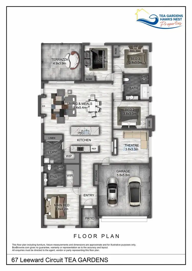 Floorplan of Homely house listing, 67 Leeward Circuit, Tea Gardens NSW 2324