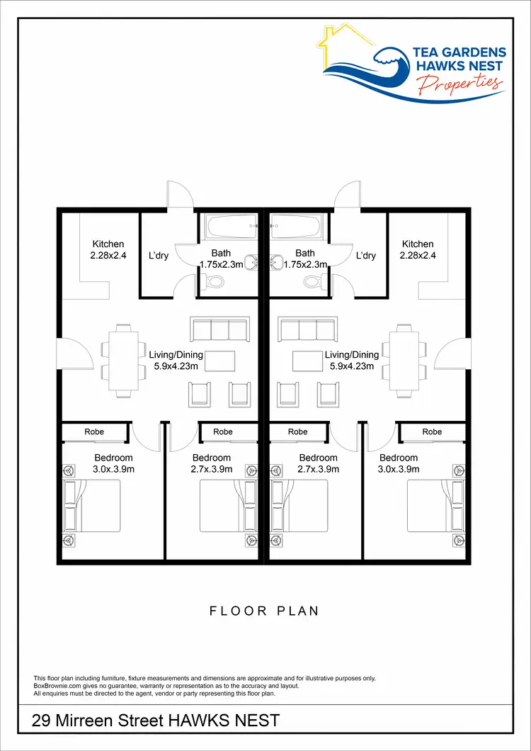 Floorplan of Homely house listing, 29 Mirreen Street, Hawks Nest NSW 2324