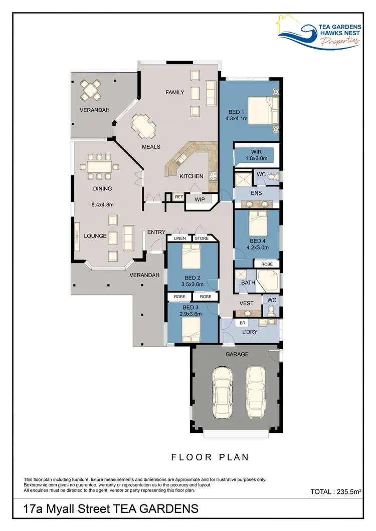 Floorplan of Homely house listing, 17A Myall Street, Tea Gardens NSW 2324