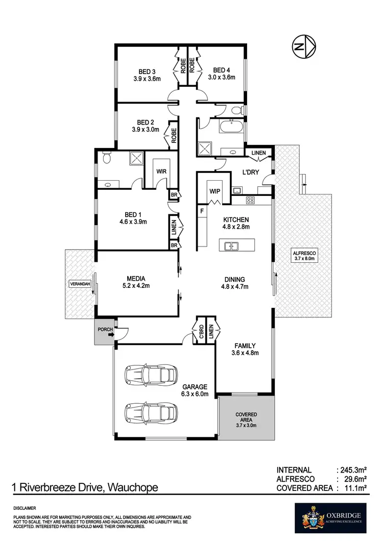 Floorplan of Homely house listing, 1 Riverbreeze Drive, Wauchope NSW 2446