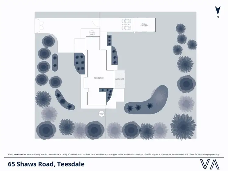 Floorplan of Homely house listing, 65 Shaws Road, Teesdale VIC 3328