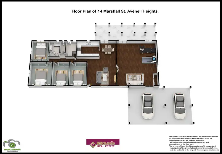 Floorplan of Homely house listing, 14 Marshall Street, Avenell Heights QLD 4670