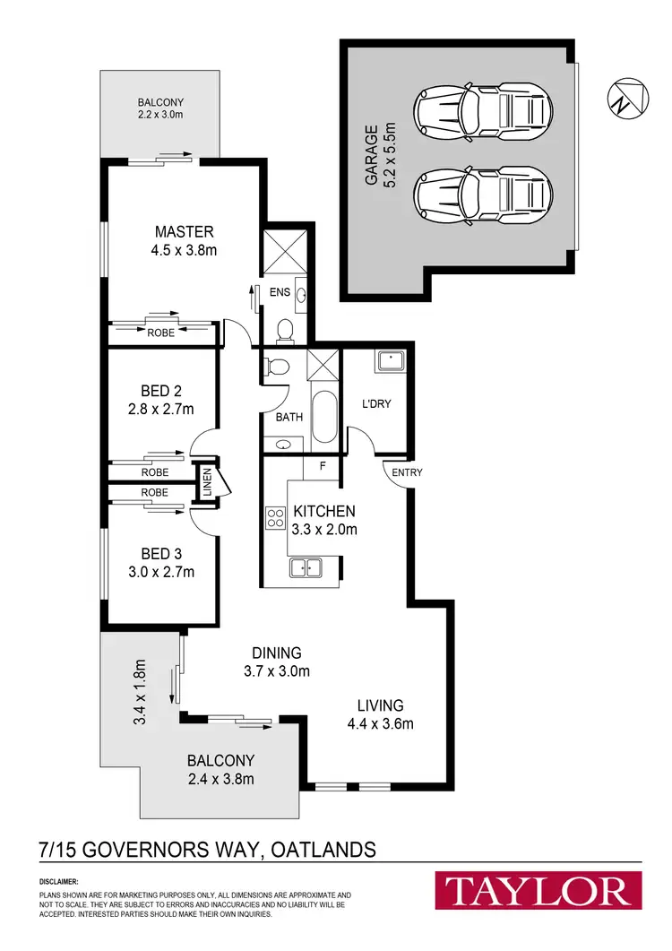 Floorplan of Homely apartment listing, 7/15 Governors Way, Oatlands NSW 2117
