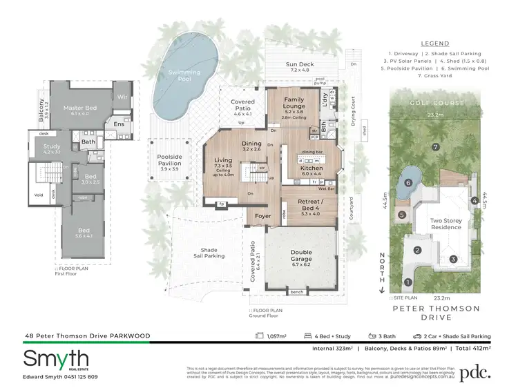Floorplan of Homely house listing, 48 Peter Thomson Drive, Parkwood QLD 4214