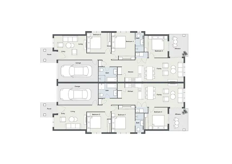 Floorplan of Homely semi-detached listing, 16 Boyd Avenue, Dubbo NSW 2830