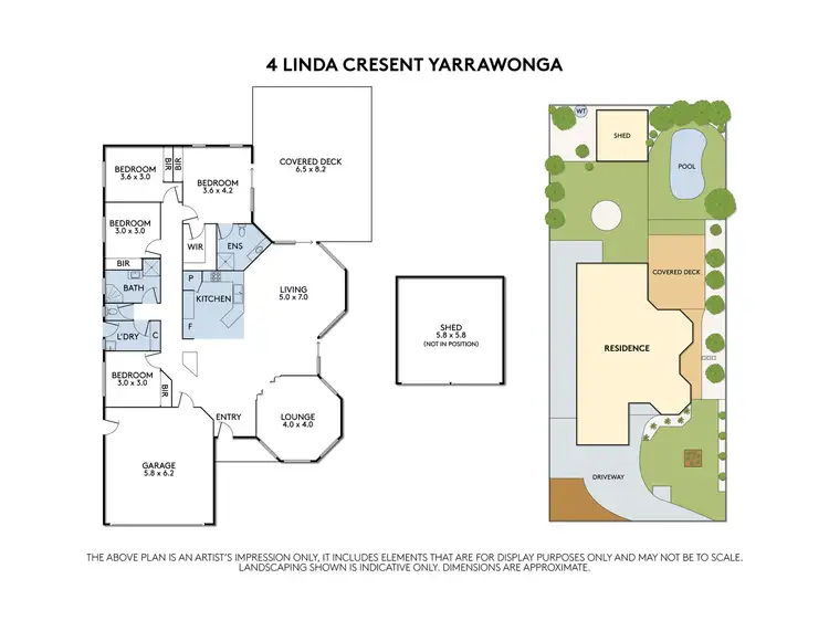 Floorplan of Homely house listing, 4 Linda Crescent, Yarrawonga VIC 3730