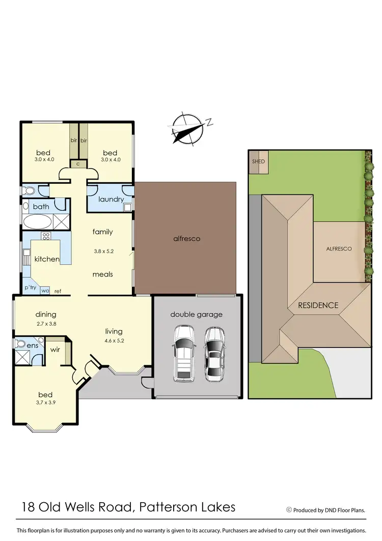 Floorplan of Homely house listing, 18 Old Wells Road, Patterson Lakes VIC 3197