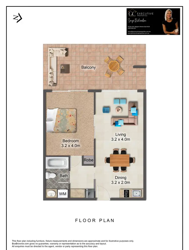 Floorplan of Homely unit listing, 25/8 Paradise Island, Surfers Paradise QLD 4217