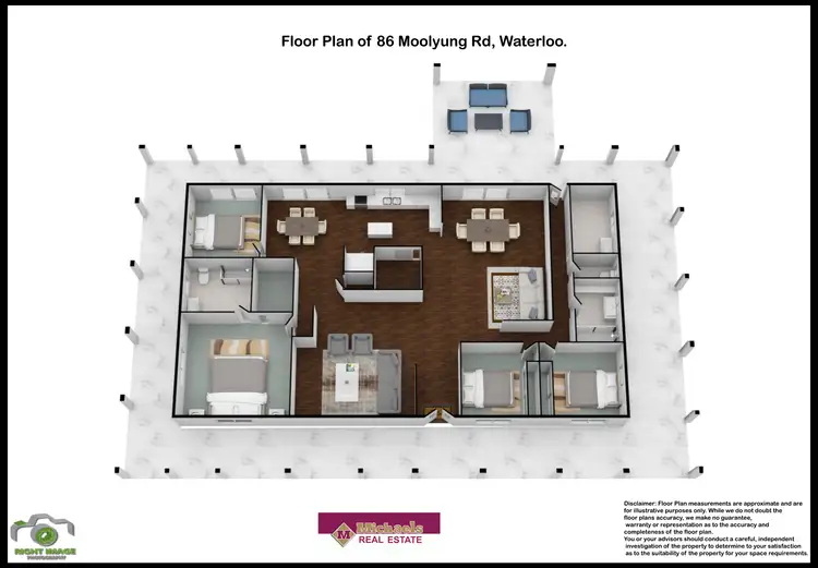 Floorplan of Homely rural property listing, 86 Moolyung Road, Waterloo QLD 4673
