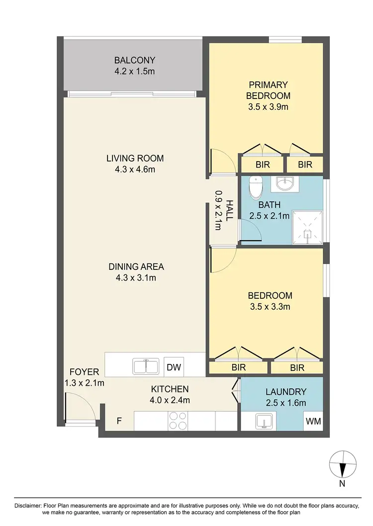 Floorplan of Homely apartment listing, 18/57 Homer Street, Moonee Ponds VIC 3039