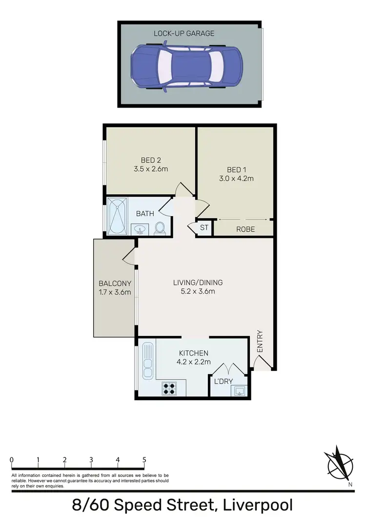 Floorplan of Homely apartment listing, 8/60 Speed Street, Liverpool NSW 2170