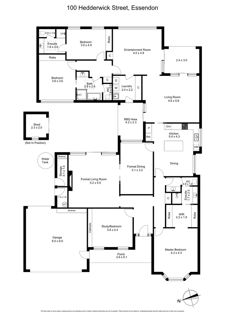 Floorplan of Homely house listing, 100 Hedderwick Street, Essendon VIC 3040