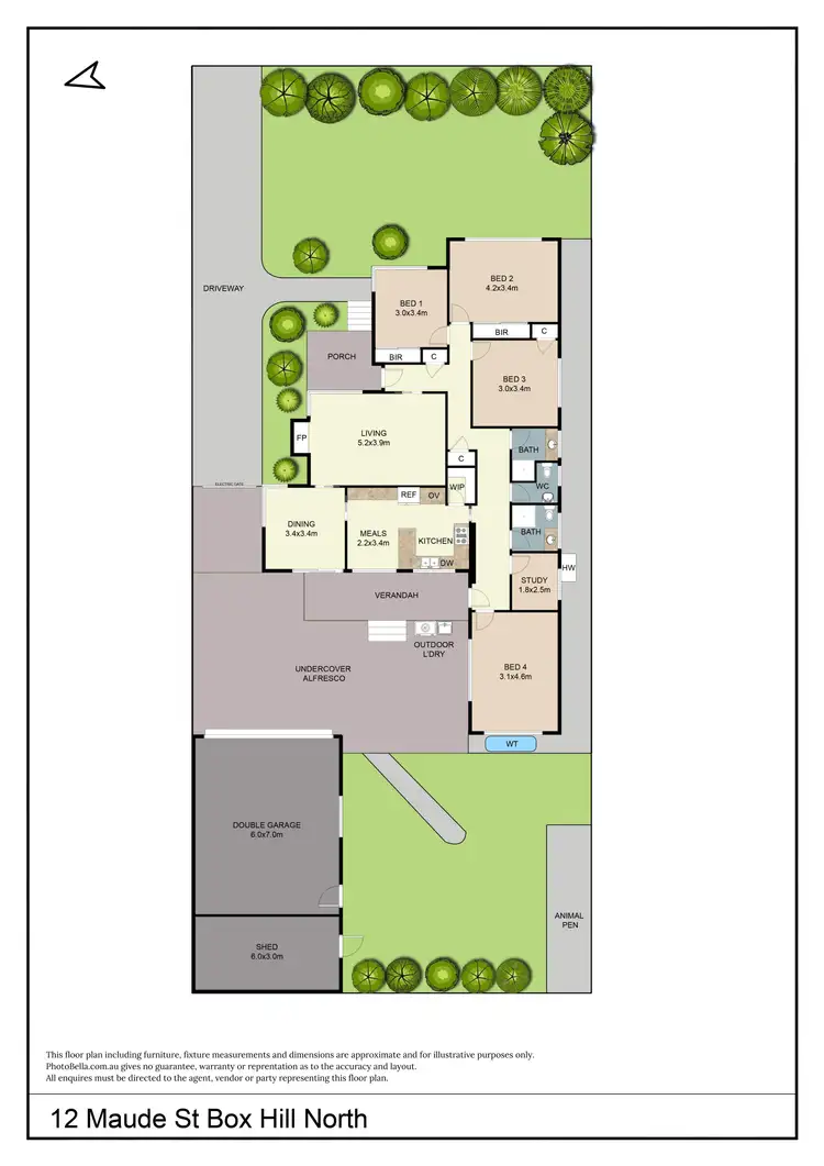 Floorplan of Homely house listing, 12 Maude Street, Box Hill North VIC 3129