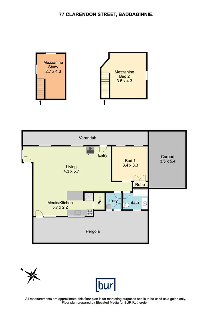 Floorplan of Homely house listing, 77 Clarendon Street, Baddaginnie VIC 3670