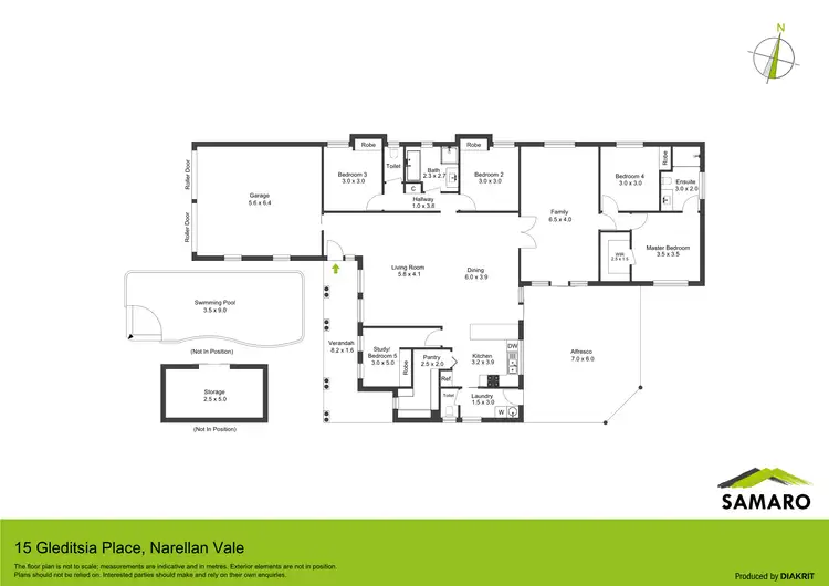 Floorplan of Homely house listing, 15 Gleditsia Close, Narellan Vale NSW 2567
