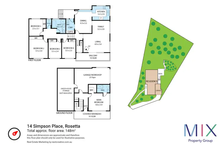 Floorplan of Homely house listing, 14 Simpson Place, Rosetta TAS 7010