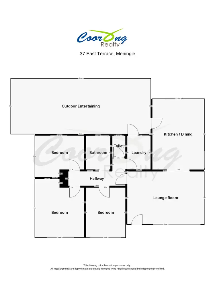 Floorplan of Homely house listing, 37 East Terrace, Meningie SA 5264