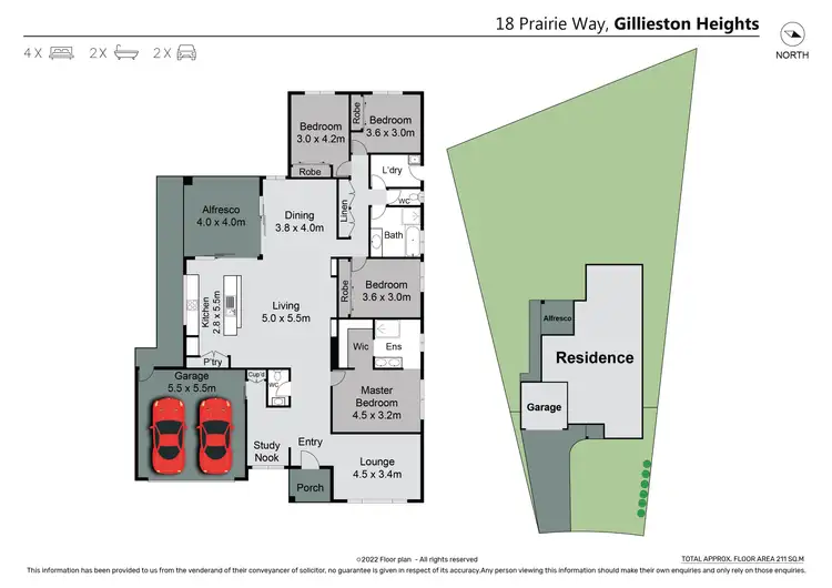 Floorplan of Homely house listing, 18 Prairie Way, Gillieston Heights NSW 2321