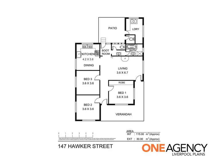 Floorplan of Homely house listing, 147 Hawker Street, Quirindi NSW 2343