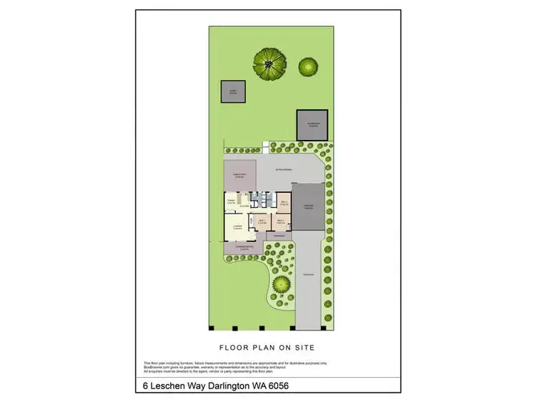 Floorplan of Homely house listing, 6 Leschen Way, Darlington WA 6070