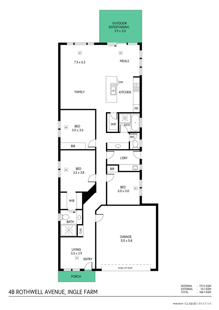 Floorplan of Homely house listing, 4b Rothwell Avenue, Ingle Farm SA 5098