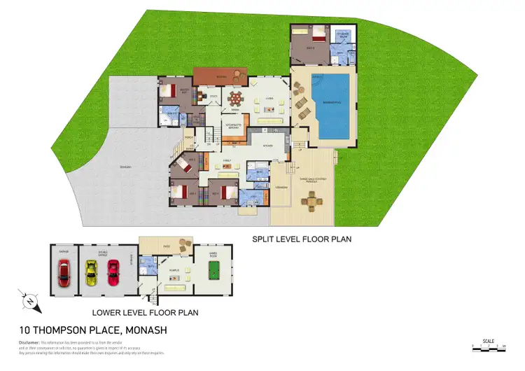 Floorplan of Homely house listing, 10 Thompson Place, Monash ACT 2904