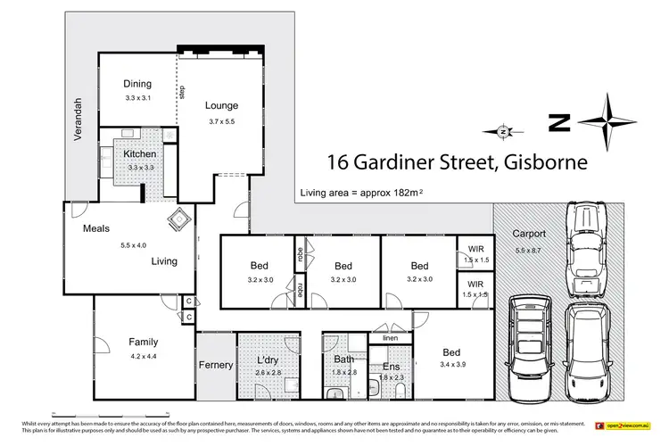 Floorplan of Homely house listing, 16 Gardiner Street, Gisborne VIC 3437