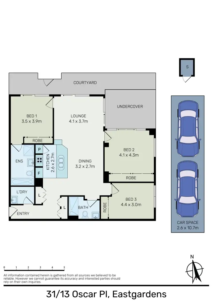 Floorplan of Homely apartment listing, 31/13 Oscar Place, Eastgardens NSW 2036